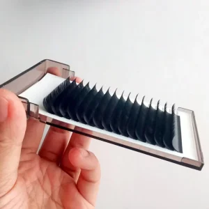 Handmade 12 Row J B 3D Soft Professional Private Label Individual Eyelash Extensions Classic Volume Lash Faux Mink Private Label