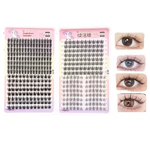 Handmade 32 Rows Large Capacity Synthetic Hair Mixed Fan Eyelashes 4 Styles Little Devil Lazy Trilogy Sunflower Tower Tip Wheat