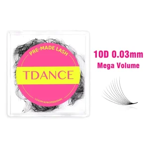 Handmade 3D Korea PBT Mink Eyelash Extensions BC Low MOQ Loose Fans Premade Customized Packaging for
