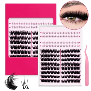Handmade Cluster Lashes Fine Lash Root 8-16mm C/D for 12 Rows Customizable Length Charming Eye Look Daily Makeup Lashes