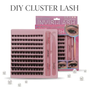 Handmade DIY Lash Extension Kit Pre Cut Segmented Cluster Luxury Box Set of Soft Natural Fan Eyelashes