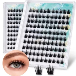 Handmade Fan shaped Lash Extensions No Glue Needed Stick on Easily Pre glued Lashes Self sticking Lashes Lash Clusters