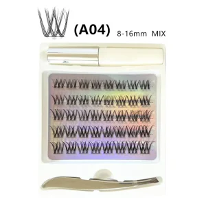 Handmade Fans Lash Clusters Eyelash Professional DIY Lash Extension Pre cut Segment Cluster Lashes With Tools