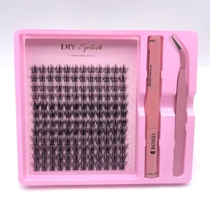 Handmade Flower Shaped Fan Eyelashes Size 8 16mm Easy Bloom Eyelash Extension Matte Black Lashes
