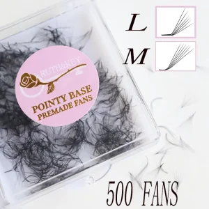 Handmade L M 500 Fans Lashes Korean Loose Premade Volume Bundles Eyelashes Fake Clusters 6D Cilia Fan Eyelash Extension