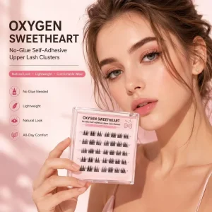 Handmade Synthetic Hair Upper Lash Clusters 12 Row No Glue Needed Press on DIY Eyelash Extensions Private Label
