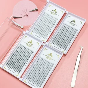 Handmade Volume Eyelashes Lash Extension Supplies Pre Made Eyelash Fans 5D 10D Korean PBT Super Soft Ultra Lightweight