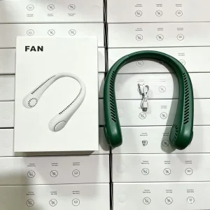 Hands Free Neck Fan Portable Wearable Personal Cooling Fan Rechargeable USB Powered Quiet Bladeless Airflow for Outdoor Indoor