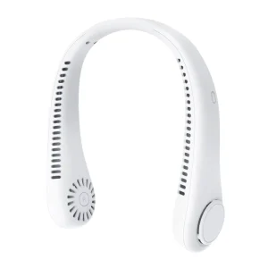 Hands Free Portable Neck Fan Bladeless USB Rechargeable Wearable Personal Fan 360 Cooling Lazy Sports Fan for Promotion