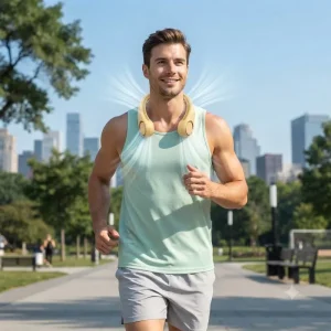 Hands Free Wearable Cooling Neck Fan USB Rechargeable Fan Portable Silent Mini Portable Fan Best Neck Fan Travel