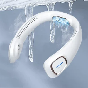 Hanging Neck Fan Electric Plastic Portable Outdoor Sports Wearable USB Battery Rechargeable Three Speed Mini Leafless Household