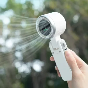 Hanging Neck Outdoor Folding Desktop Mini Fan Hand held Folding High speed Turbo Fan