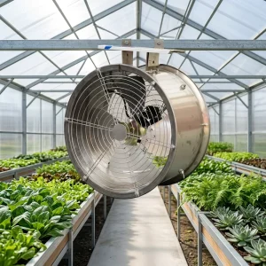 Hanging Type Vegetable Aluminum Alloy Blade Ball Bearing Electric Axial Flow Air Circulation Fans for Industrial Greenhouse Use