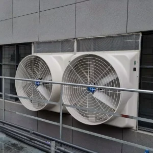 Hawai AC Wall Mounted Industrial Axial Exhaust Fan FRP Ball Bearing 1060mm Diameter 28000CBM Airflow 380V Electric 50Hz OEM ODM