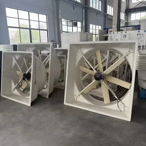 Hawai Fan Wall Mounted Axial Exhaust Fan 220V 380V AC Fiber Glass Construction Efficient Air Circulation Exhaust for Food