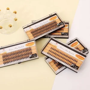 Heat Bonded DIY Lashes 10D 20D 30D 40D Premade Fan Eyelash Cluster Lash Self Grafting Promade Volume Fan