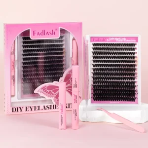 Heat Bonded Premade Volume Fans Individual Handmade DIY Eyelash Extensions Natural Cluster Lashes