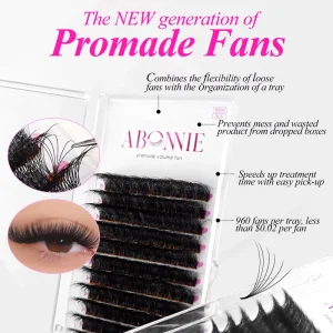 Heat Bonded Promade Matte Lash Extension 0.05 Premade Volume Fans Wispy 8D 10D 12D 14D 16D 20D Ultra Speed Promade Fan Trays