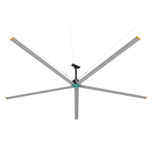 Heavy Duty 5M (18Ft) HVLS Industrial Ceiling Fan with 220V Motor High Volume Low Speed Ventilation Fans for Cooling