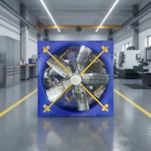 Heavy Duty AC Axial Wall Mounted Exhaust Fan for Cattle Barn Electric 50Hz Support OEM ODM Cattle Barn Ventilation Fan