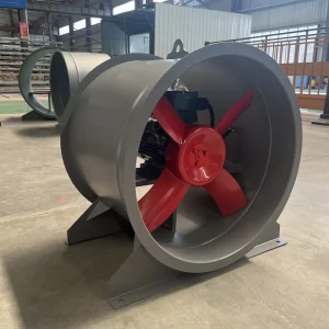 Heavy-Duty Anti-Corrosion FRP-Casing FRP-Impeller Low-Noise Axial Ventilation Fan 4#-10# 380V for Chemical Plant Exhaust