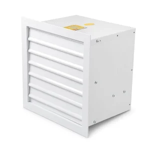 Heavy Duty Compact Square Panel Direct Embed Wall Mounted Axial Fan for Factory Workshop Forced Ventilation