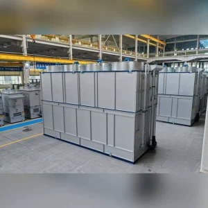 Heavy Duty Cross Flow Evaporative Condenser Closed Cooling Tower for Steel Continuous Casting Process Cooling Application