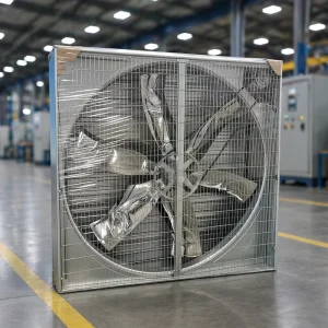 Heavy Duty Galvanized Electric Push Pull Wall Mount Exhaust Fan with Cooling Pad Energy Saving OEM Customizable