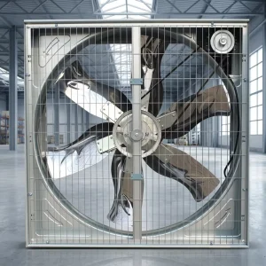 Heavy Duty Galvanized Sheet Exhaust Fan High Airflow Wall Mounted Axial Ventilation Fan for Poultry Farm Greenhouse Workshop