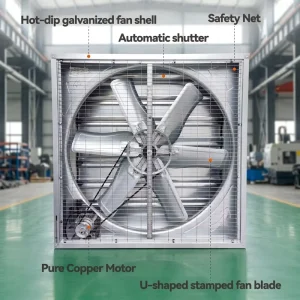 Heavy Duty Gravity Hammer High Air Volume Industrial Ventilation Exhaust Fan for Factory Workshops