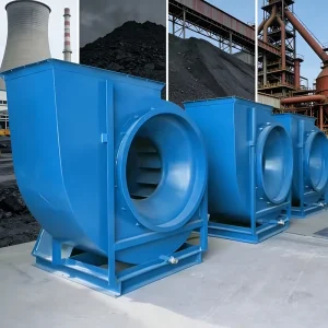 Heavy Duty Industrial Centrifugal Fan for Ventilation and Exhaust Systems in Coal Power Plant Mining Applications
