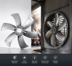 Heavy Duty S14 Series Aluminum Axial Flow Fan Blade for Emergency Smoke Extraction and High Temp Exhaust