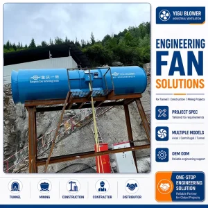 Heavy Duty Tunnel Ventilation Direct Drive Variable Speed Ventilation Fans for Tunnel Industrial Cooling Engineering Projects
