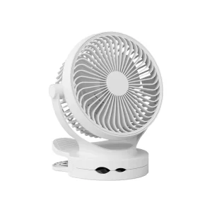Hebron Rechargeable Electric Fan 720 Degree Rotating Oscillating Portable Desktop Ceiling Use Kids Table Clip Fan for Car