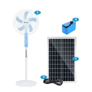 Helios SF-188 Lithium Battery Solar Air Cooling Fan