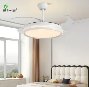 HiEnergy 42inch Remote Control Ceiling Fans with Led Lights Modern Smart Fan Ceiling Dimmable Led Light with Blue Tooth Speaker