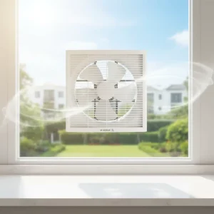 High Air Flow Auto Shutter Wall Mounted Low Noise Household Ventilation Exhaust Fan