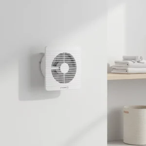 High Air Volume 8 Inch 19W Window Mounted Ventilation Exhaust Toilet Fan 43dB Quiet 3 Year Warranty Household Use