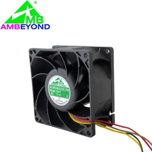 High Air Volume 8038 DC Axial Fan 80x80x38mm 12V 6000RPM for Industrial Automation Equipment