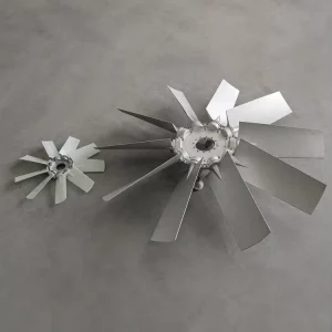 High Air Volume 9W Aluminum Alloy Big Diameter Axial Fan Blade for Radiator Cooling and Engine Room Ventilation