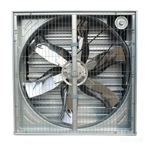 High Air Volume Electric Axial Industrial Fan Hammer Exhaust Self-closing Shutters Workshop Heat Extraction OEM Customizable