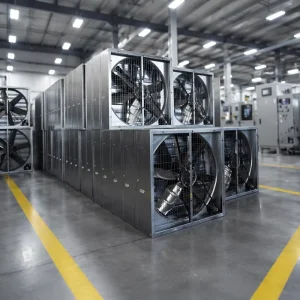 High Air Volume Electric Exhaust Fan 50 Inch Heavy Duty Wall Mounted Ventilation Axial Flow OEM for Poultry Farms Chicken Houses