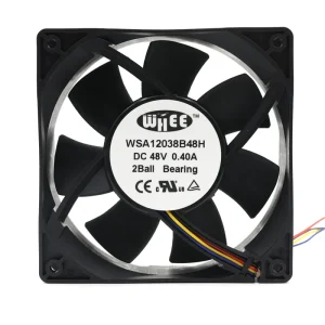 High Airflow 120x120x38mm 12V 24V 48V Axial Fan 4 Pin PWM Ball Bearing Axial Flow Brushless DC Fan for Energy Storage Systems