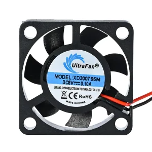 High Airflow 3007 Cooling Fan Low Noise DC Brushless Axial Fan for Electronics Cooling