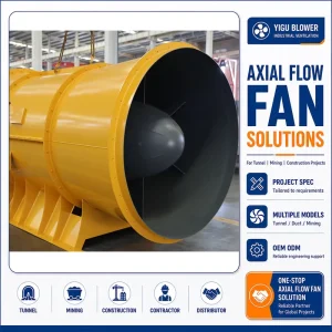 High Airflow Industrial Axial Flow Fan for Stadium and Large Infrastructure Ventilation Project OEM Custom Energy Saving
