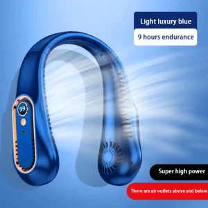 High Capacity Usb Neck Fan Rechargeable Arrivals Wearable Neck Fan for Outdoor