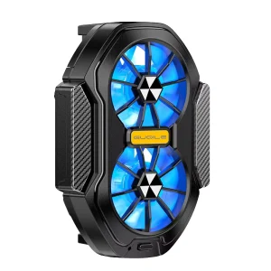High Conductivity ABS Aluminum Alloy Mobile Phone Radiator FS01 Model Dual Fan for Gaming Battery Cooling with Reduced Wind