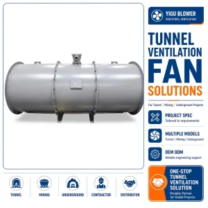 High Efficiency Axial Flow Fire Smoke Exhaust Fan with Wheel Type Design for Industrial Emergency Ventilation Systems