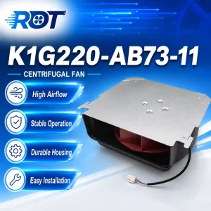 High Efficiency EC Centrifugal Fan External Rotor Motor Energy Saving Ventilation K1G200-AB73-10-11 HVAC Cooling Fan Application