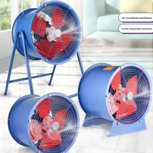 High Efficiency Electric Industrial Ventilation Duct Axial Fan Ball Bearing High Power Low Noise Carbon Steel 1 Year Warranty